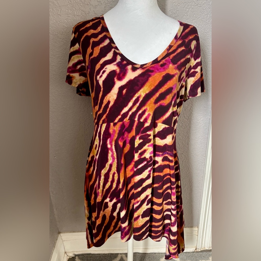 Karen Kane vintage Multicolor Tie-Dye Blouse